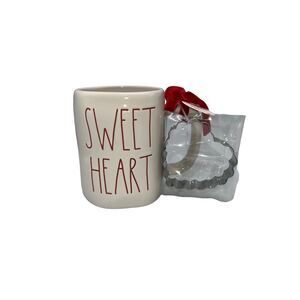 Rae Dunn Sweet Heart Mug With Cookie Cutter